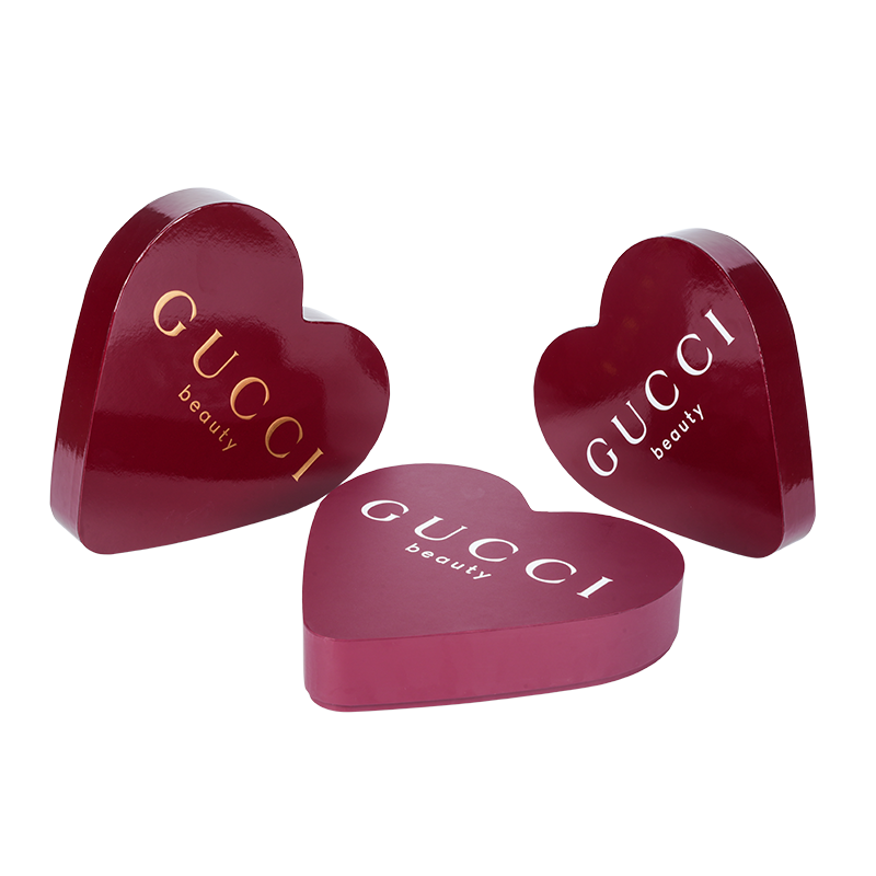 Упаковочная коробка для косметики в форме сердца с верхней и нижней крышкой