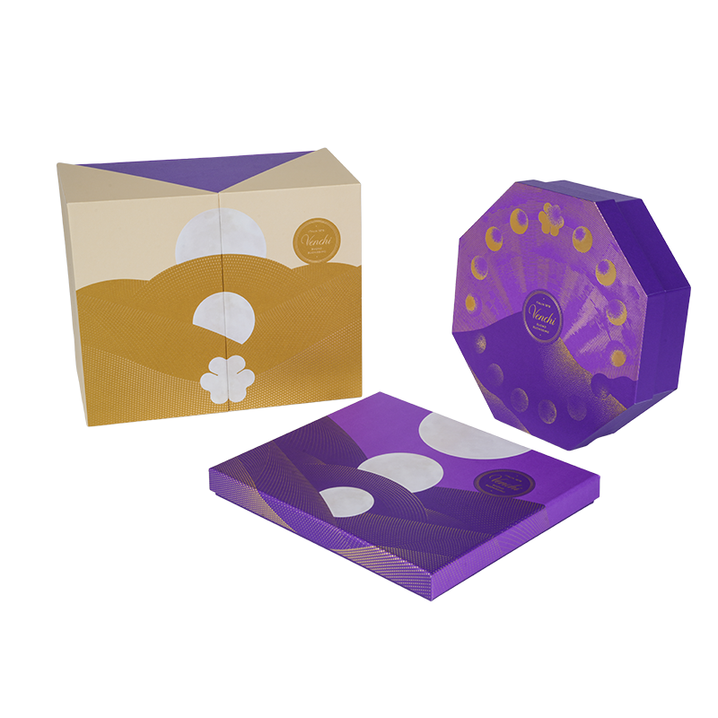 Жесткая двухдверная упаковочная коробка для шоколада.