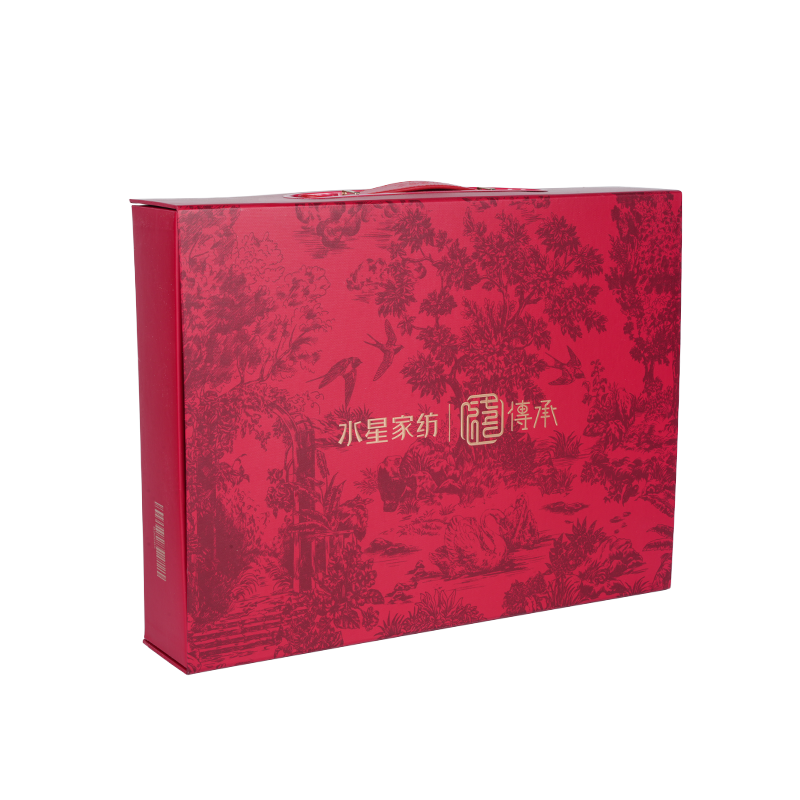 Необрастающие и влагостойкие ламинированные бумажные коробки в форме книжки для упаковки домашнего текстиля.