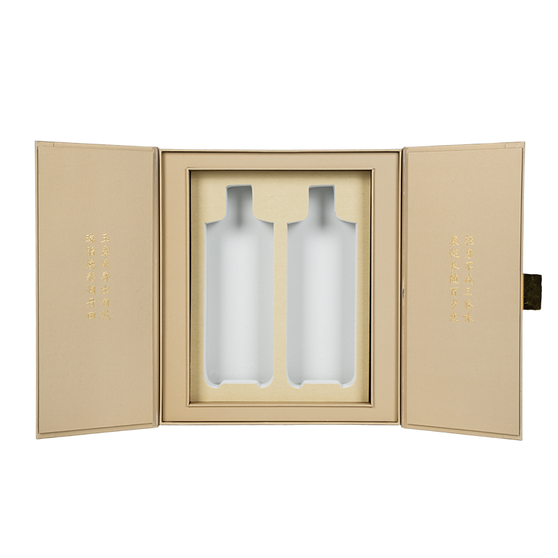 Жесткая подарочная коробка для пищевого масла с двойной дверцей