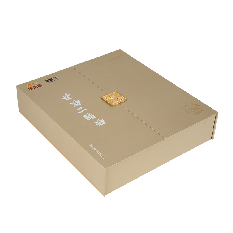 Жесткая подарочная коробка для пищевого масла с двойной дверцей