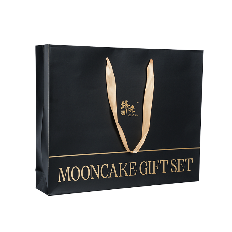 Сумка для переноски торта из крафт-белого картона с водостойкой ручкой