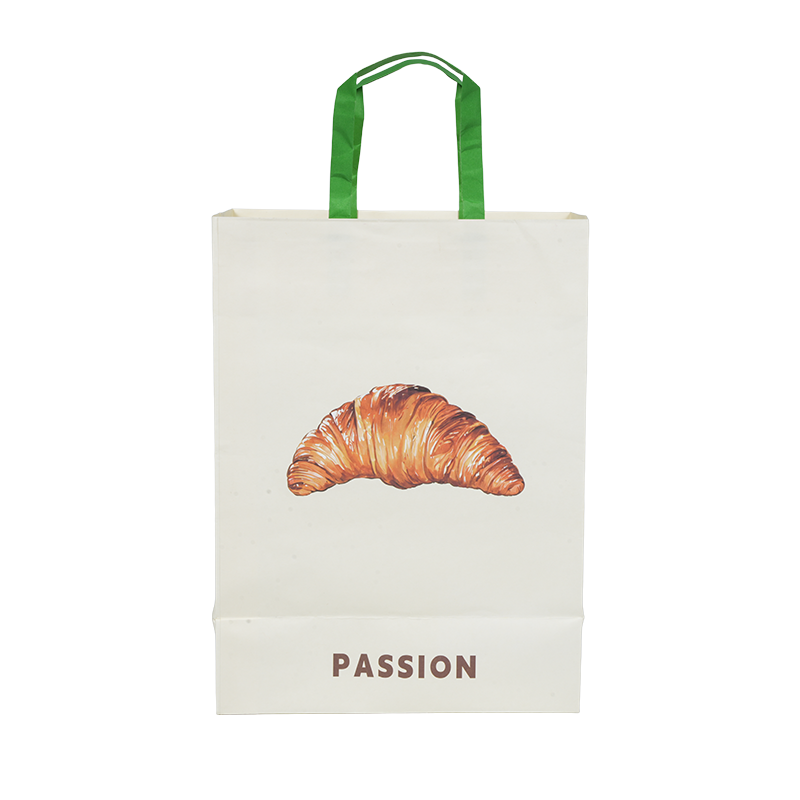 Сумка для переноски торта из крафт-белого картона с водостойкой ручкой