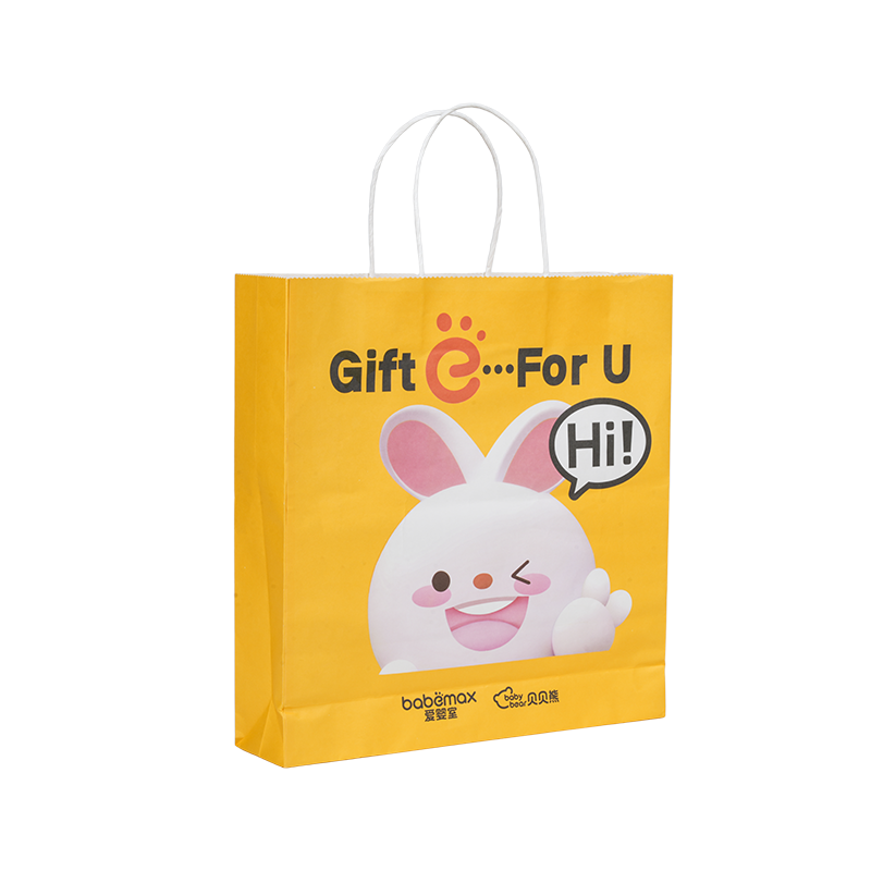 Упаковка одежды горизонтальный ручной утолщенный белый картонный пакет