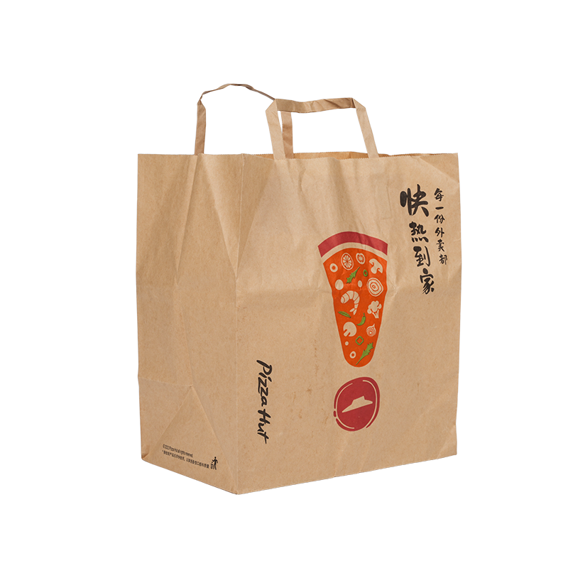 Сумка для переноски торта из крафт-белого картона с водостойкой ручкой