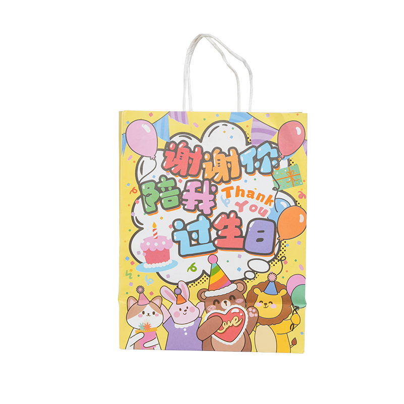 Вертикальные сумки из крафт-бумаги на праздничную тематику