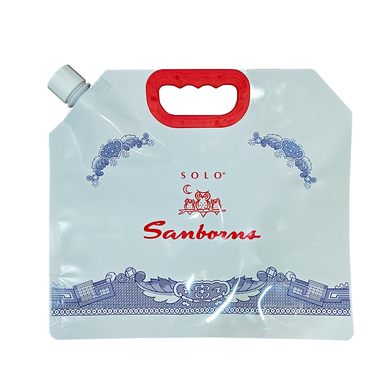 Клатч Solo swirl top — белая полупрозрачная сумка-стойка