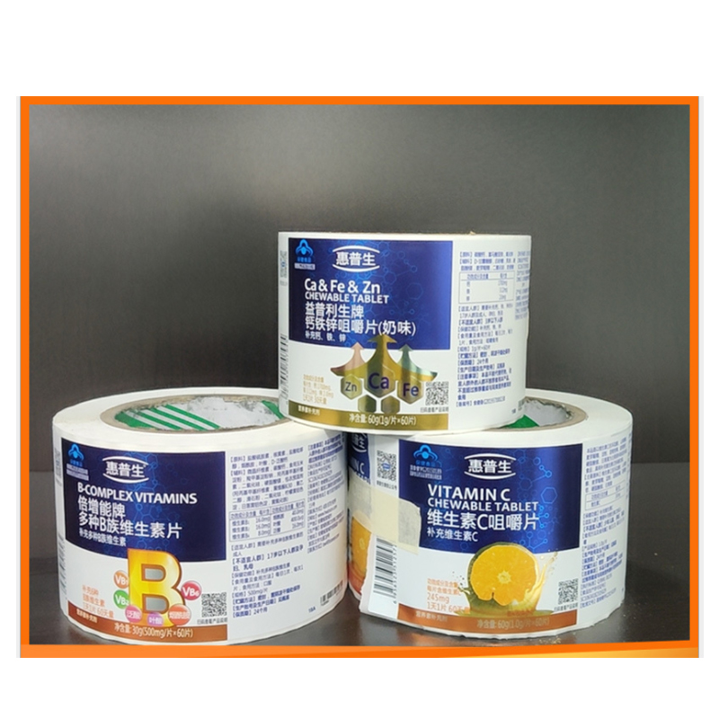 Самоклеящиеся этикетки для пищевых добавок