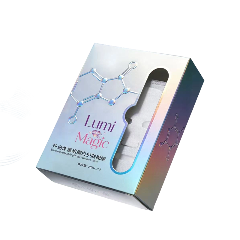 Переливающаяся упаковочная коробка с вырезанным лазером окном (Lumi Magic Custom Edition)